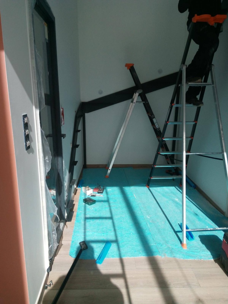 Escalier droit — réalisation 17