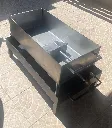 Plat à brasucade en inox alimentaire avec son plat acier pour le feu de bois