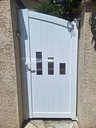 Portillon sur mesure en aluminium et acier