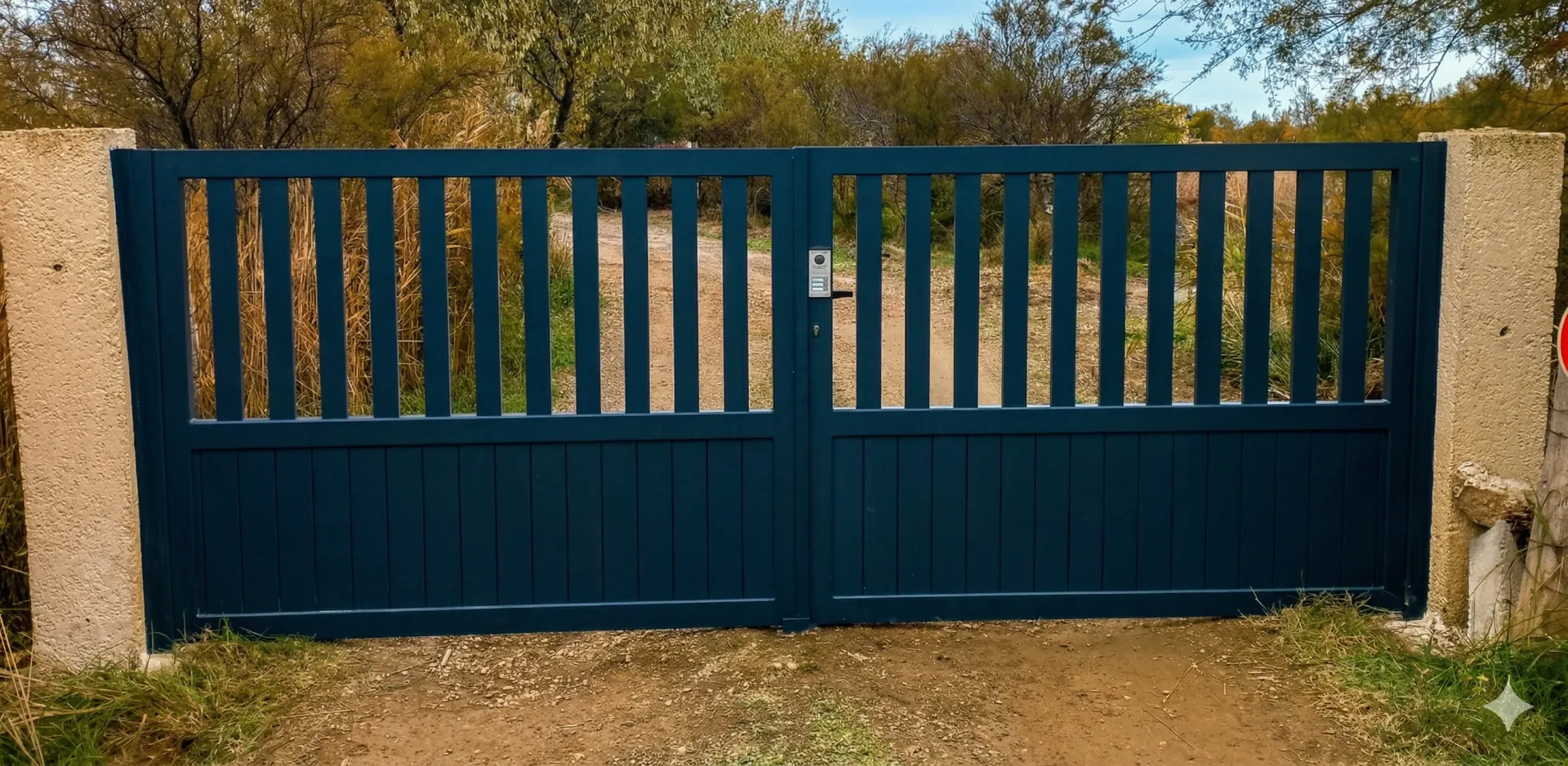Portail aluminium battant sur mesure Montpellier