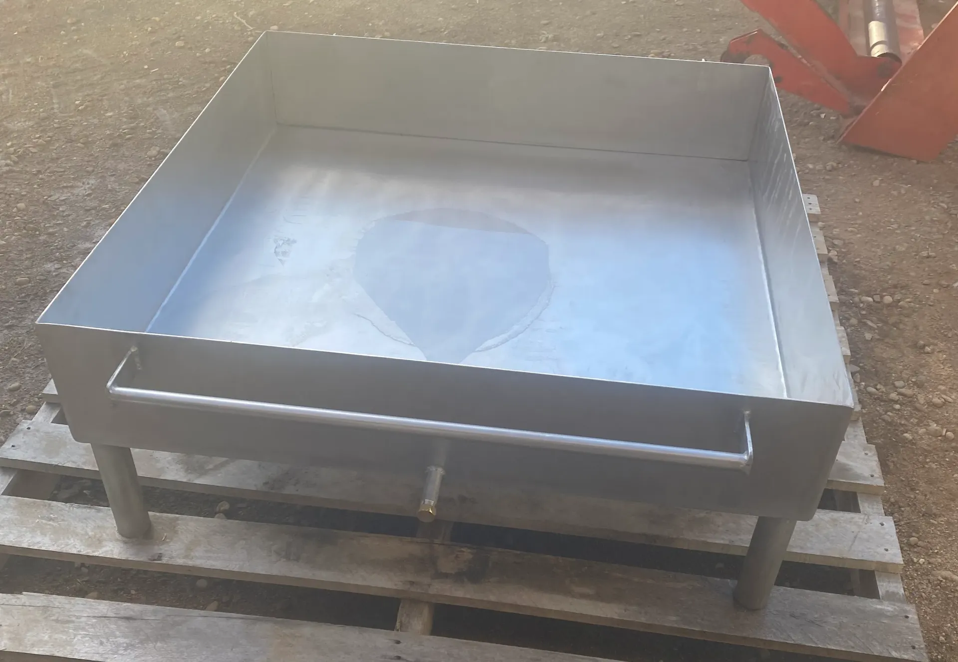 Plat à brasucade en inox alimentaire Prometal — Vic-la-Gardiole